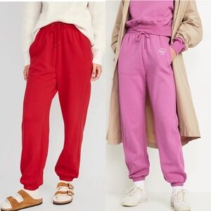 EUC Old Navy Extra High-Waisted SoComfy Jogger Sweatpants SET OF 2 size S